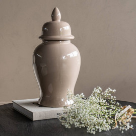 Porcelain Temple Jar – Sand